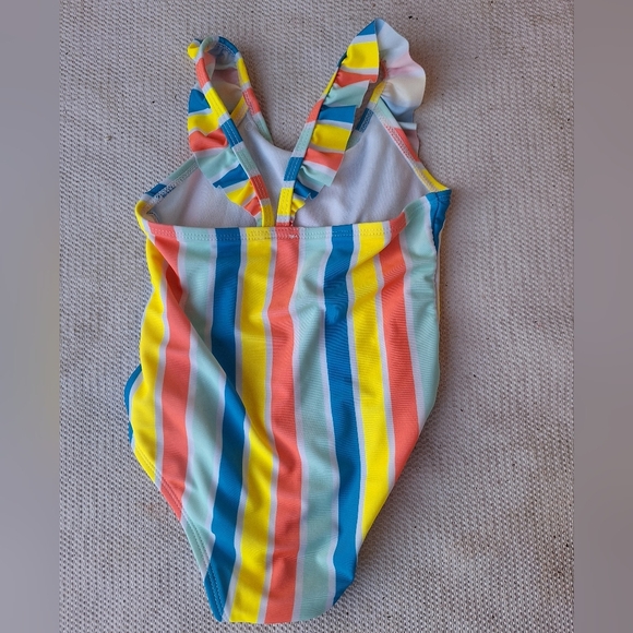 Wonder Nation Toddler Girl Stripe Swim One Piece Size 3T - Picture 6 of 7